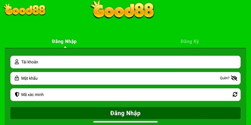 Quy trình thực hiện Good88 đăng nhập