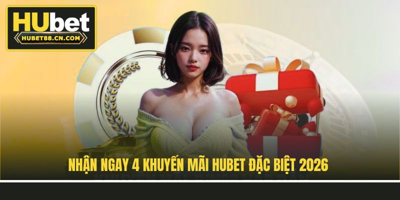 Nhận ngay 4 khuyến mãi Hubet đặc biệt 2026